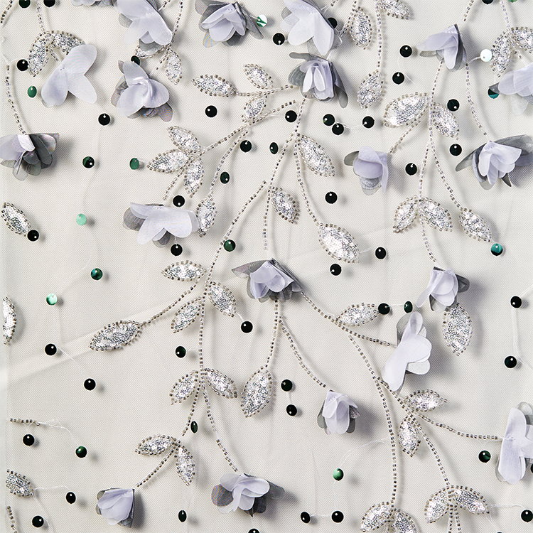 rhinestone beaded fabric by the yard