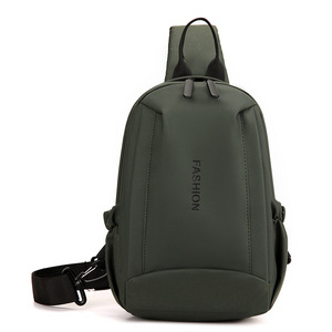 Men's Chest Bag Large Capacity Lightweight Wear Resistant Casual Everyday Use Summer 2026 Gray Black Military Green Dark Blue - Product Image 5