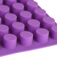 Moule à glaçons en silicone de forme cylindrique à 88 trous pour la maison