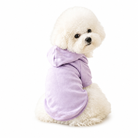 Sweat à capuche pour animaux de compagnie, chien, chat, sweat à capuche en polaire chaud, pull-over, vêtements d'hiver doux pour petits chiens