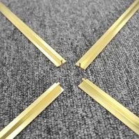 Forme de profil en L droit en laiton de taille personnalisée R barre plate en stock