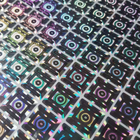 Impression d'étiquette d'hologramme d'argent autocollants d'étiquette anti-copie originaux holographiques