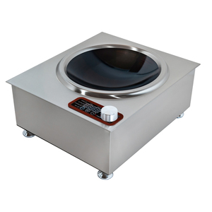 Placa de Inducción Integrada Comercial de 3000W de Acero Inoxidable con 4 Pantallas LED Digitales y Ajuste de Temperatura para Uso en Restaurantes - Product Image 1