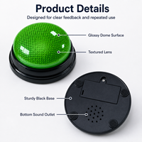 Tombol Suara Plastik Grosir, Buzzer Puzzle, Alarm Peringatan Kemenangan, Suara Peluncuran, Interaktif 4 Suara, Dioperasikan dengan Baterai untuk Anak-Anak