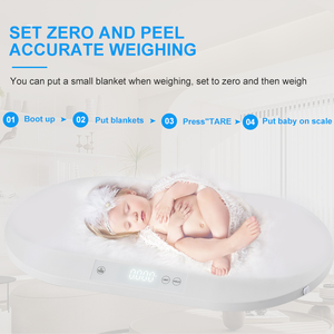 Báscula Digital para Bebés Kangnuo con Pantalla LED, 40 kg, Báscula Electrónica para Bebés con Medición de Altura - Product Image 4