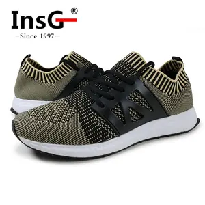 China Fabriek Fly Gebreide Zapatillas De Deporte Hombre Slip-Op Jogger Schoen Met E-TPU Popcorn Zolen Mannen Fitness Walking sneakers