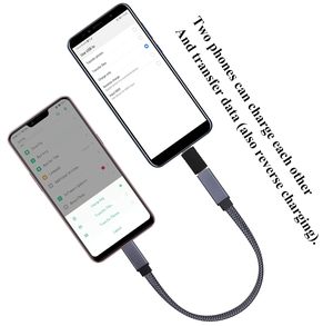 Aaotokk <span class=keywords><strong>สาย</strong></span>ถัก USB 3.1ชนิด C <span class=keywords><strong>ต</strong></span>ัวผู้ตัวเมีย60วั<span class=keywords><strong>ต</strong></span><span class=keywords><strong>ต</strong></span>์3A ชาร์จข้อมูลวิดีโอเสียงสำหรับแล็ปท็อปแท็บเล็ตโทรศัพท์มือถือ - Product Image 5