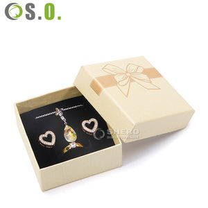 Caja de Joyería de Fábrica con Tapa y Base, Caja de Regalo de Papel, Caja de Almacenamiento de Joyería para Anillos y Pendientes, Embalaje de Papel - Product Image 1