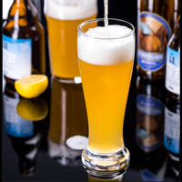 Verre à bière géant transparent à fond épais, fait main, par sublimation, pour la restauration en gros