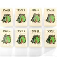 Jeu de tuiles de mahjong américain personnalisées en acrylique ivoire gravé, tapis de jeu, tuiles de mahjong sur mesure, jeu d'échecs de table, cadeau de divertissement