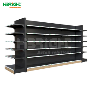 Giải pháp bán lẻ trọn gói cho cửa hàng tạp hóa Thiết kế siêu thị bản vẽ 3D mới Kệ trưng bày hai mặt - Product Image 2