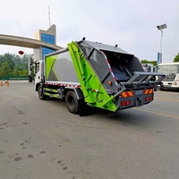 Camion compacteur de déchets à chargement arrière, diesel Euro 3, transmission automatique, boîte anti-fuite fermée, système hydraulique télécommandé