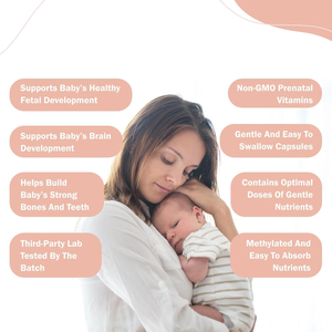 Cápsulas Multivitamínicas Veganas Prenatales en Oferta, Refuerzo Inmunológico, Equilibrio Hormonal con Ácido Fólico y Vitamina C para Adultos - Product Image 4