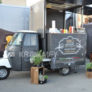 รถเข็นขายอาหารสามล้อแบบพกพารถเข็นขายอาหารดีไซน์ใหม่ออกแบบได้ตามต้องการ - Product Image 2