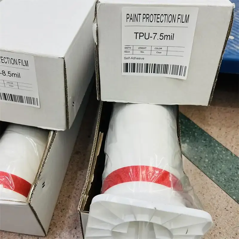 공장 가격 7.5mil 투명 TPU PPF 자가 수리 스크래치 방지 자동차 랩 비닐 바디 필름 TPU PPF 페인트 보호 필름