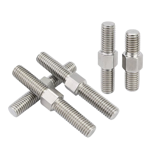Varilla de doble extremo con rosca izquierda y derecha M4-M12, pernos de barra positiva y negativa, tornillos de acabado liso de acero inoxidable - Product Image 1