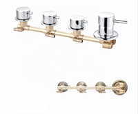 Durable 3 Fonctions en laiton sanitaire robinet mixer12 litres/min robinets de douche de bain