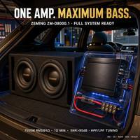 Amplificateur de voiture monobloc classe D 8000W 1 canal Zeming pour systèmes audio de compétition 90dB avec crossovers et DSP
