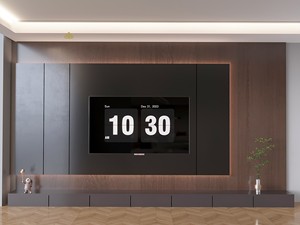 Soporte de TV y Mueble de Pared de Lujo Personalizado de Grado Comercial, Unidad Resistente al Fuego para Contratistas de Proyectos de Apartamentos/Hoteles - Product Image 2
