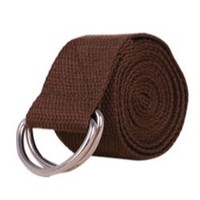 Ceinture de fitness Pilates Yoga Strange 185M-2,5M réglable en métal et coton avec boucle renforcée pour une flexibilité accrue et une résistance de 20 lb