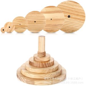 Ensemble de moules en céramique et bois pour la fabrication de poteries, avec couleur bois naturel, bois massif, artisanat fait main, objet de collection - Product Image 1