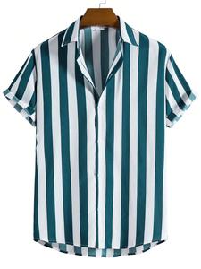 Grosir blus musim panas pria kemeja Hawaii motif 3D kualitas tinggi Fashion - Product Image 4