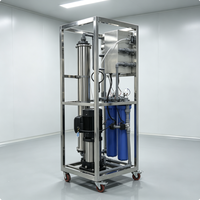 Système de traitement d'eau par osmose inverse en acier inoxydable commercial, filtre de purification pour eau pure 250 500 1000 2000 LPH