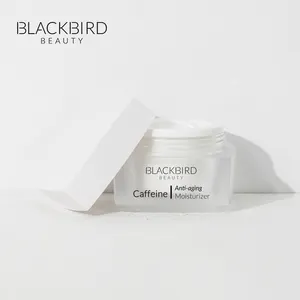 Creme facial anti-envelhecimento e firmador, creme hidratante de rosto para caffeine