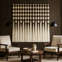 Décoration murale en macramé bohème, décoration d'intérieur de luxe pour salon et bureau