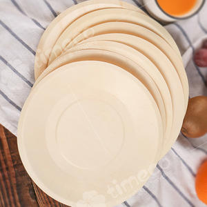 Vaisselle jetable en bois de peuplier pour restaurants, biodégradable, ensemble carré pour fêtes, 50 pièces/sac, marque <span class=keywords><strong>TIMECO</strong></span>, vente en gros - Product Image 4