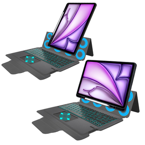 <span class=keywords><strong>Magic</strong></span> Touchpad Combo Wireless <span class=keywords><strong>Keyboard</strong></span> Tablet funda para iPad Air 13 2024 2025 M3 con cubierta trasera desmontable - Product Image 1
