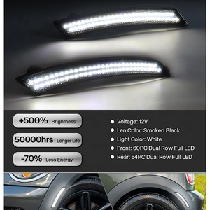 Luces LED Blancas para Parachoques Delantero y Trasero, Luces Laterales de Guardabarros para BMW R55 R56 R57 R58 Coupé Clubman <span class=keywords><strong>Cabrio</strong></span>, Luces Intermitentes - Product Image 2