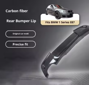 Spoiler de pare-chocs arrière en fibre de carbone brillant et durable JC <span class=keywords><strong>BMW</strong></span> <span class=keywords><strong>Série</strong></span> <span class=keywords><strong>1</strong></span> <span class=keywords><strong>E87</strong></span>, échappement simple, double sortie, fixation par vis - Product Image 1