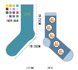 Calzini personalizzati per sport sportivi con logo personalizzato basso minimo ordine all'ingrosso di alta qualità cotone elite basket personalizzati