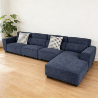 Ensemble de canapés en chenille minimaliste européen moderne - Écologique et durable pour les appartements urbains et les villas
