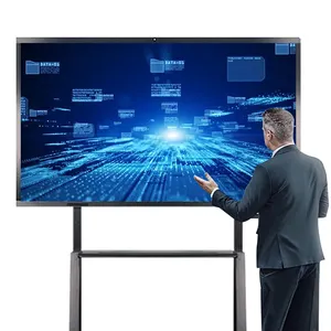 75 inch ngón tay đa màn hình cảm ứng thông minh LCD điện tử kỹ thuật số tương tác thông minh bảng trắng