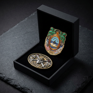 Moneda Moderna Grabada a Medida, Chapada en Oro, Pulida a Mano, Acabado <span class=keywords><strong>de</strong></span> Fundición <span class=keywords><strong>de</strong></span> Precisión, <span class=keywords><strong>Arte</strong></span> Táctil Ecológico <span class=keywords><strong>de</strong></span> Zinc - Product Image 2
