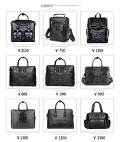 Sac à dos homme best-seller en cuir de crocodile véritable, grande résistance à l'usure, pour voyage en extérieur
