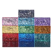 Brique de verre solide transparente à motif cristallin, forme rectangulaire, écologique, résistante au feu, pour décoration extérieure et intérieure