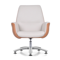 Mobilier de bureau contemporain en cuir blanc bon marché Mobilier de bureau moderne de luxe de style commercial Chaise de bureau