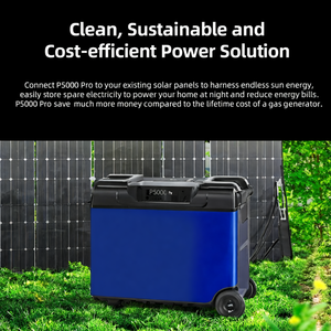 Estación de Energía Portátil de 4000W-5000W, Batería con Generador Solar MPPT, Onda Sinusoidal Pura P5000E PRO, Puerto Compatible con Automóviles - Product Image 3