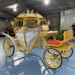 Chariot électrique de luxe en forme de citrouille pour fêtes d'enfants et mariages – Décoration de transport spéciale inspirée des contes de fées - Product Image 2