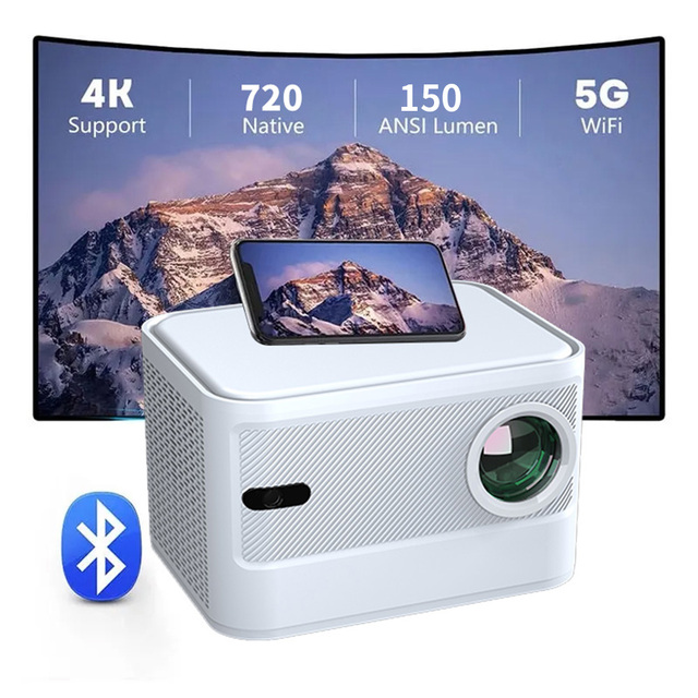 Transjee 4K LCD Projector with Remote Control Built-in Speakers-Portable Factory Price OEM/ODM Service 200 ANSI