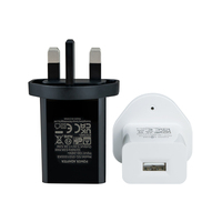 Chargeur mural USB 5W, vente chaude en usine, haute qualité, certifié UKCA, prise UK, 5V 1A, adaptateur de chargeur de voyage USB pour appareil MP3/MP4