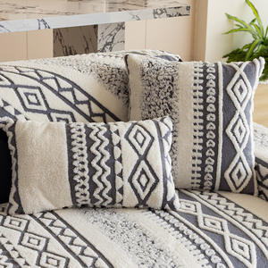 Funda <span class=keywords><strong>de</strong></span> sofá <span class=keywords><strong>de</strong></span> chenilla Bohemia, funda <span class=keywords><strong>de</strong></span> cojín <span class=keywords><strong>de</strong></span> sofá antideslizante patrón geométrico <span class=keywords><strong>de</strong></span> <span class=keywords><strong>tela</strong></span>, moderna, minimalista y <span class=keywords><strong>de</strong></span> <span class=keywords><strong>gusano</strong></span>, primavera y otoño - Product Image 3