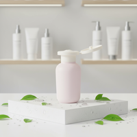 Flacon de voyage portable en LDPE 100 ml, finition douce et floquée, pour échantillons de soins de la peau, shampoing et gel douche