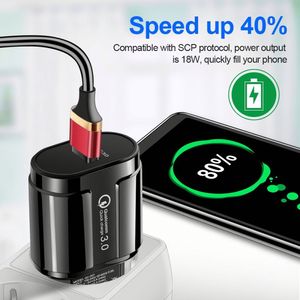 อะแดปเตอร์ชาร์จเร็ว 18W USB รองรับ QC 3.0 สำหรับ Xiaomi/สำหรับ Samsung  สำหรับโทรศัพท์รุ่น 14 13 12 11 Pro MAX - Product Image 2