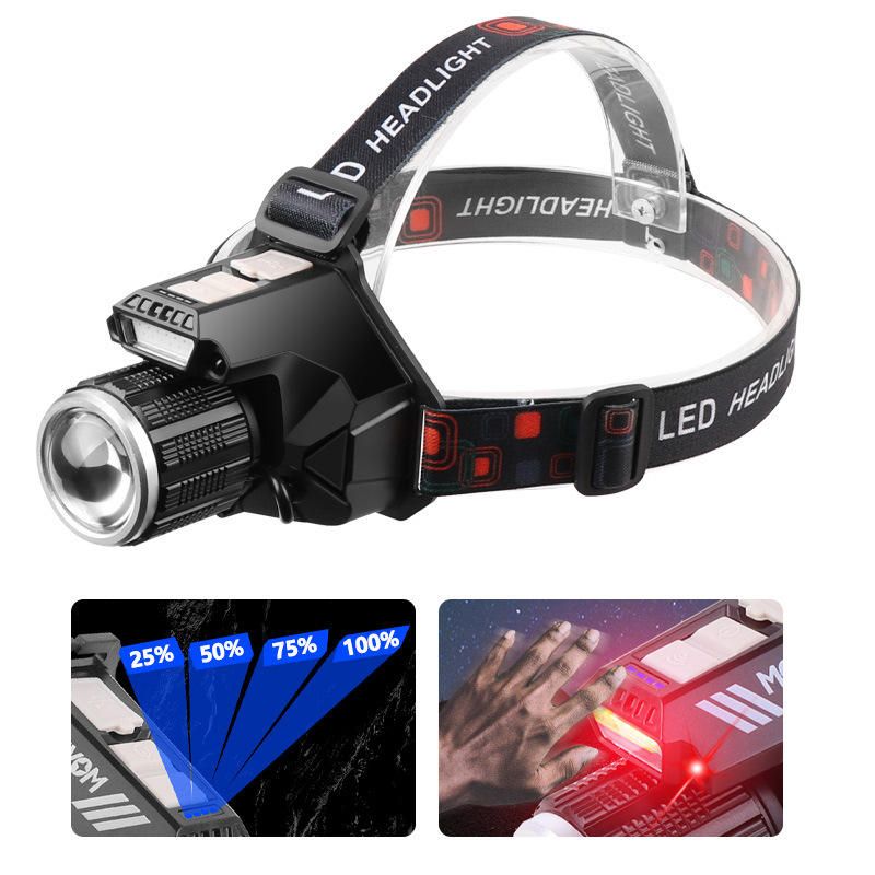 TGA-110 - Lampe frontale laser blanche (noire)