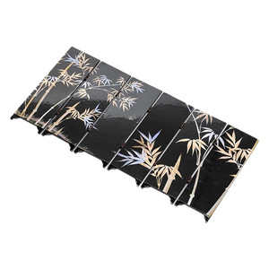Modern Chinese Style Folding <b>Screen</b> Black Ink Bird And Flower Design Movable Room Divider Tea Ceremony Decor - Product Image 5