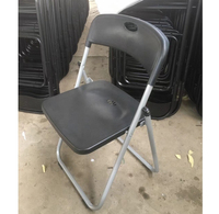 Chaise de salle à manger moderne, portable, pliable, empilable, écologique, imperméable, en fer, plastique et métal, pour la maison et les banquets, vente en gros